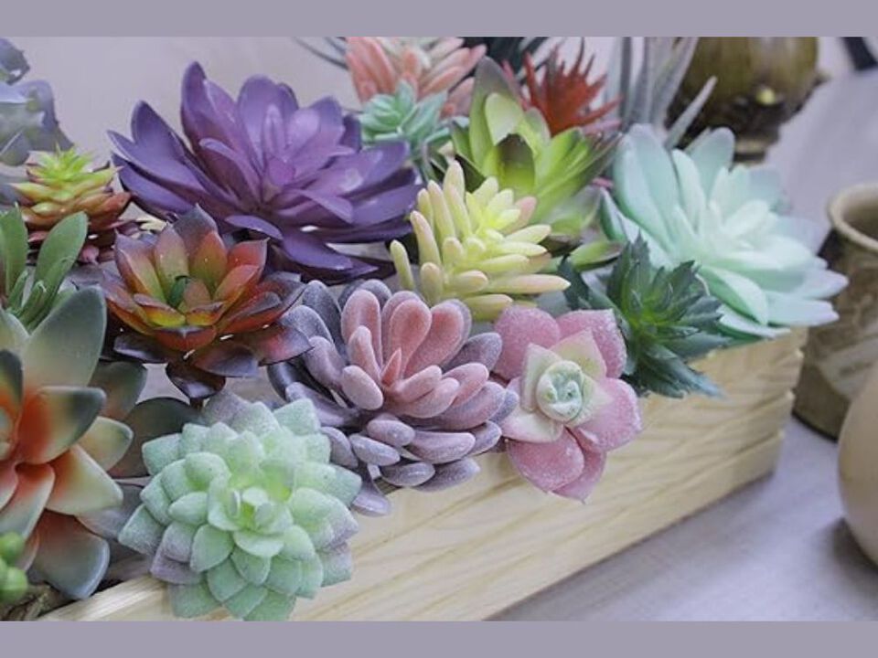 20 Pack Artificial Succulent Plants Home Decor Succulents Unpotted