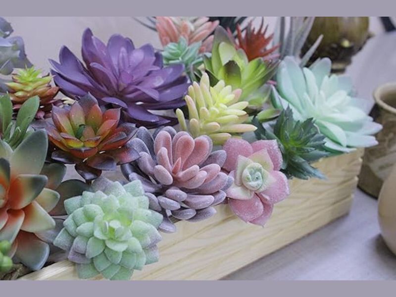 20 Pack Artificial Succulent Plants Home Decor Succulents Unpotted image number 1