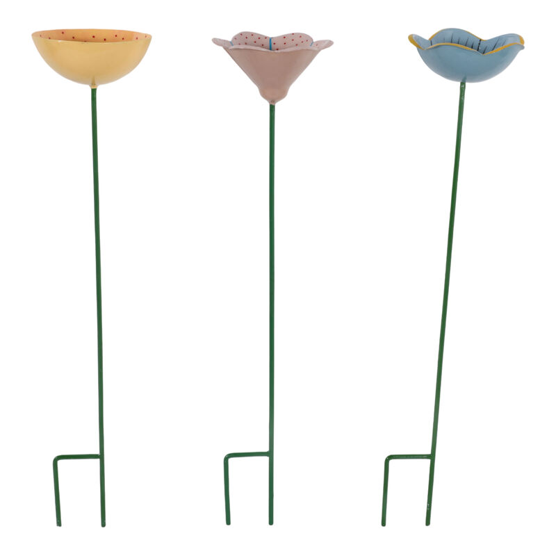 S/3 Flower Bee Cups, Multi image number 1