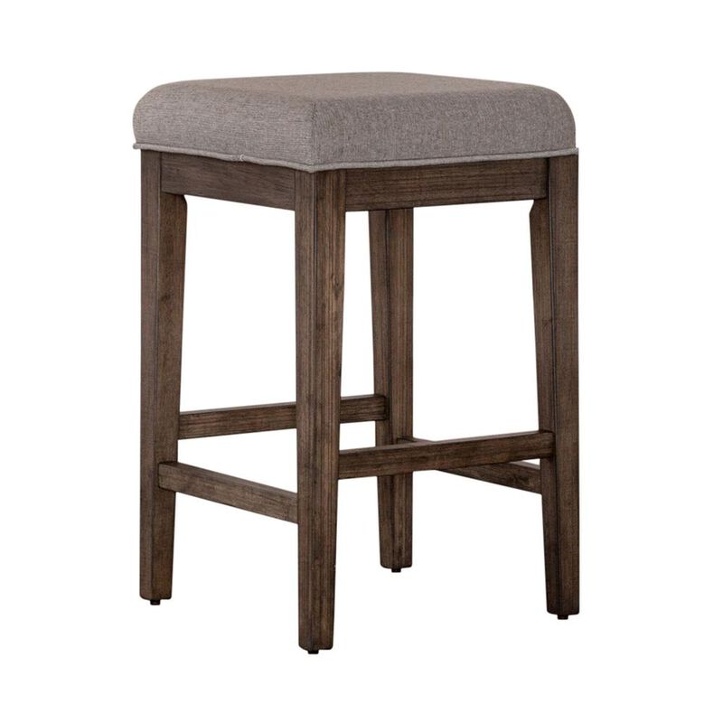 Liberty Furniture Arrowcreek Upholstered Console Stool in Weathered Stone image number 0