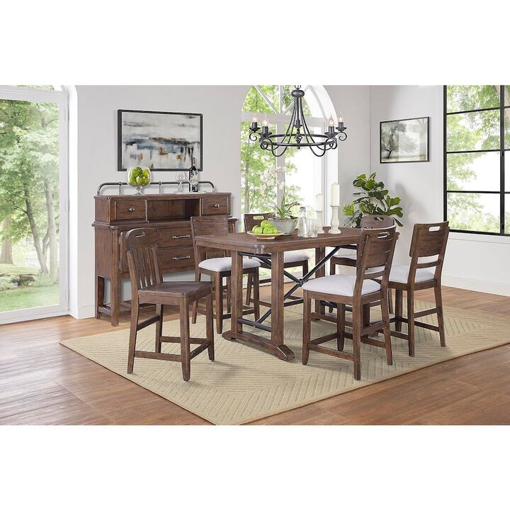 Bernards Danville Slat Counter Chair (Set Of 2)