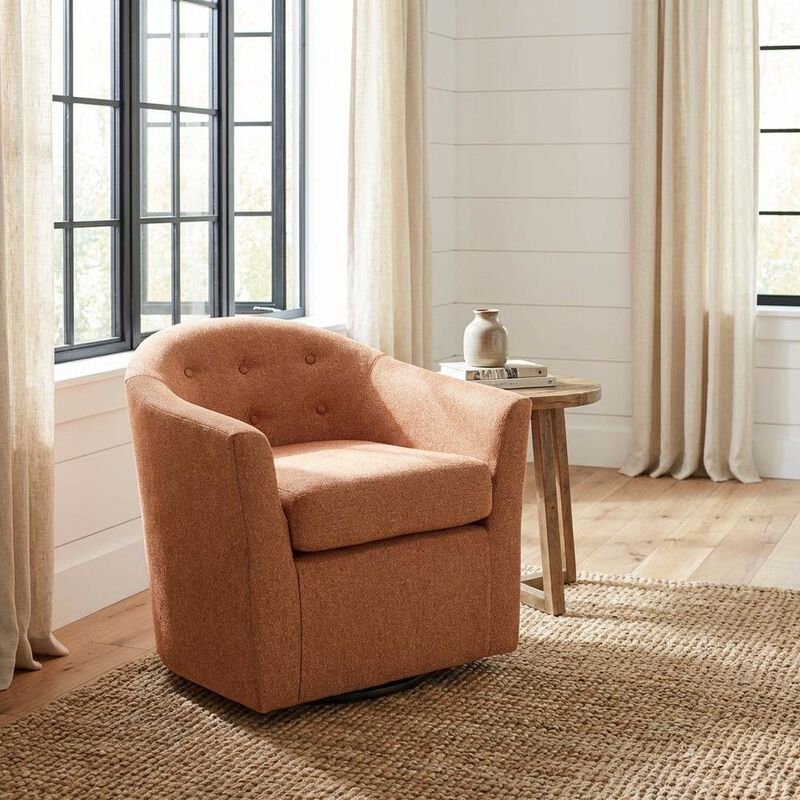 Essential Pieces Marissa Tufted Swivel Chair image number 1