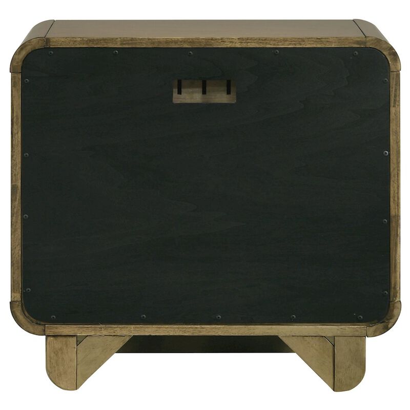 Plethoria Home Tully Nutmeg 2-drawers Nightstand