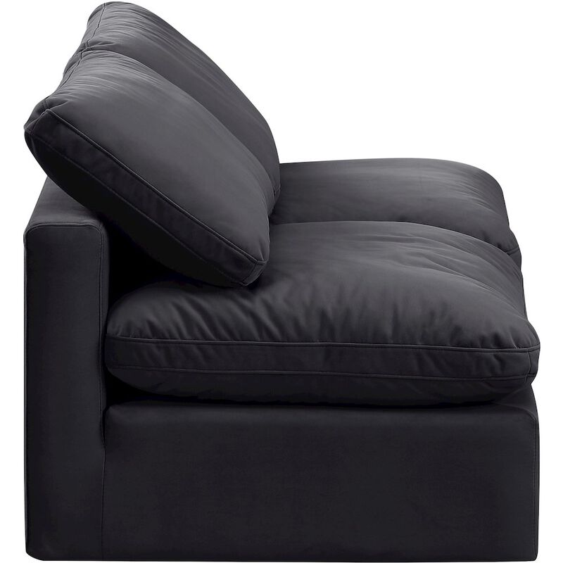 Meridian Furniture Indulge Black Velvet Modular Sofa
