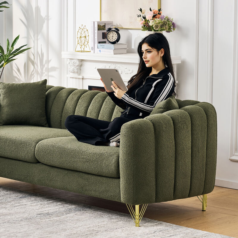 Pusip Chenille 3-Seater Sofa image number 6