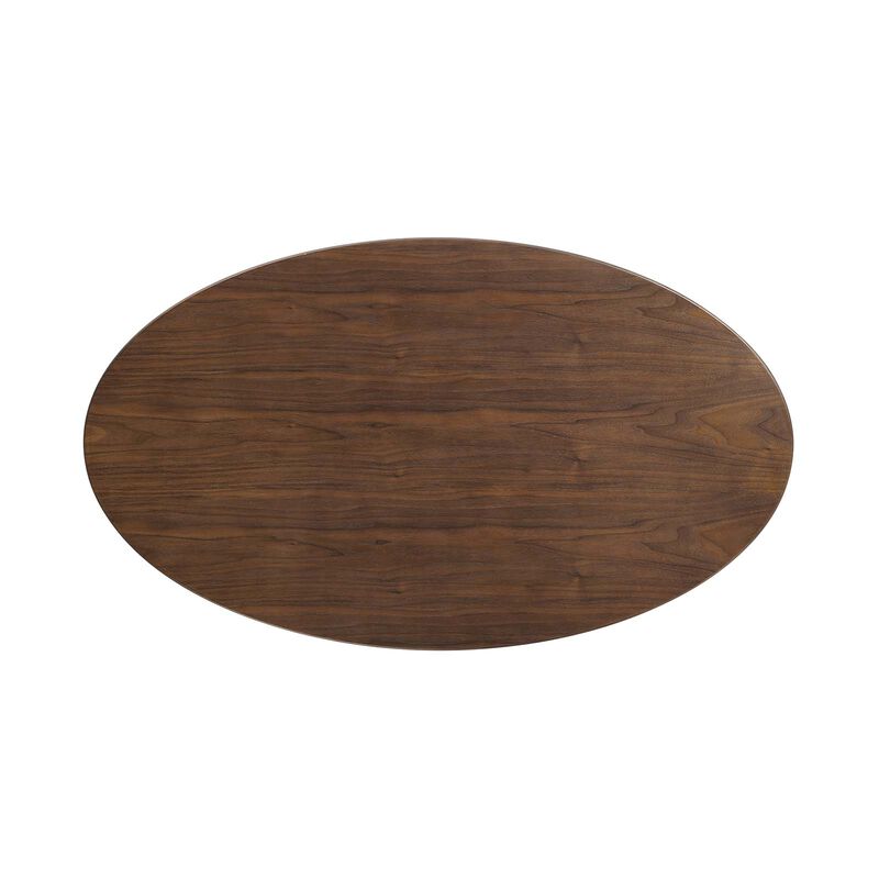 Modway - Lippa 48" Oval Wood Grain Dining Table Walnut