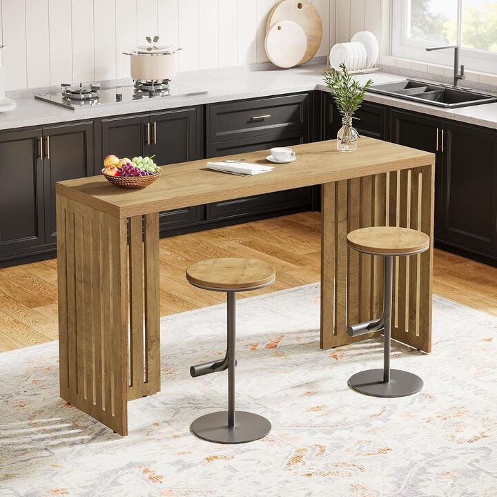 Tribesigns Contemporary Wood Bar Table