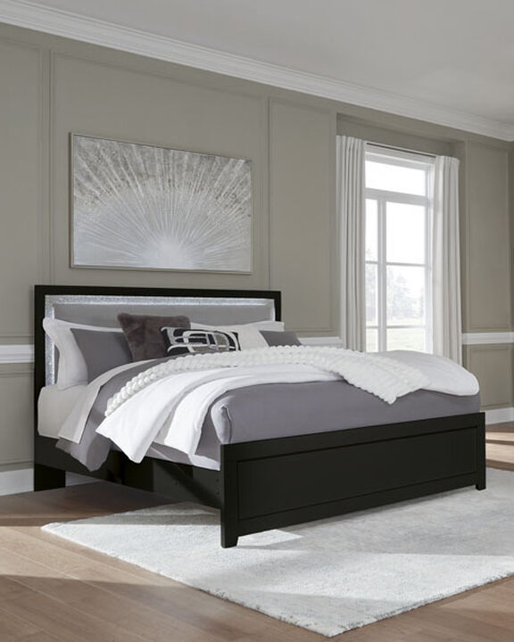 Raechalla Black Queen Bed