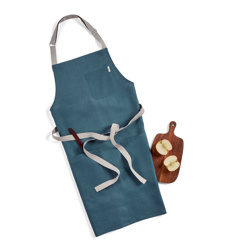 Solino Home 100% Pure Linen Apron - Linen Bib Apron image number 2