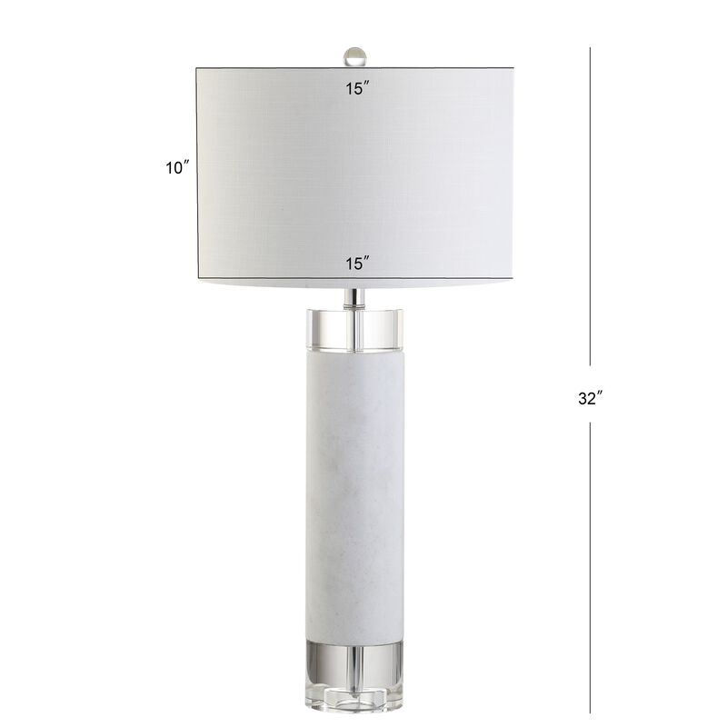 Hunter Marble/Crystal LED Table Lamp