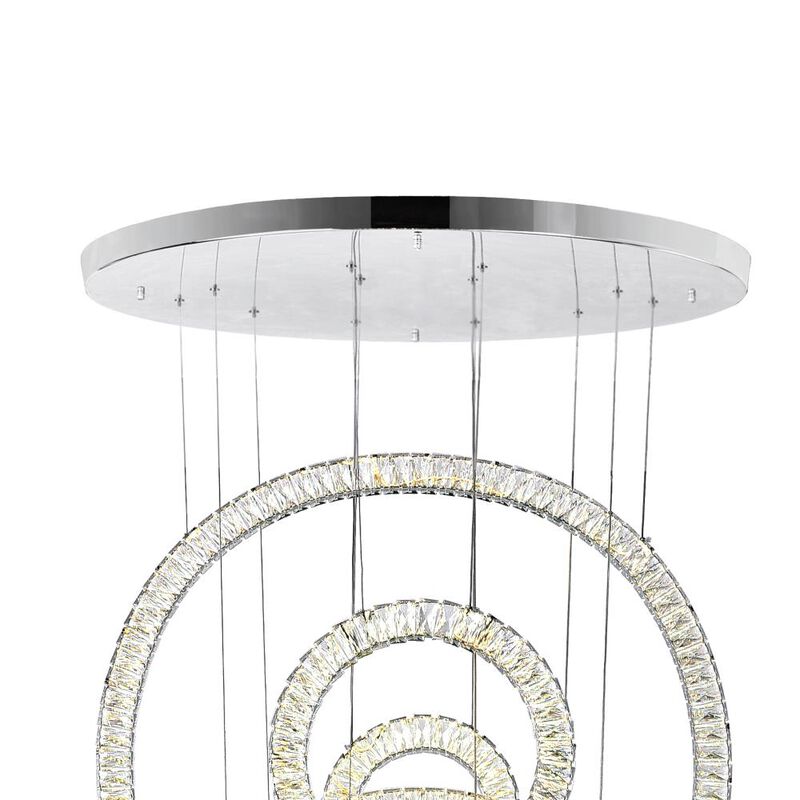 Celina LED Chandelier With Chrome Finish