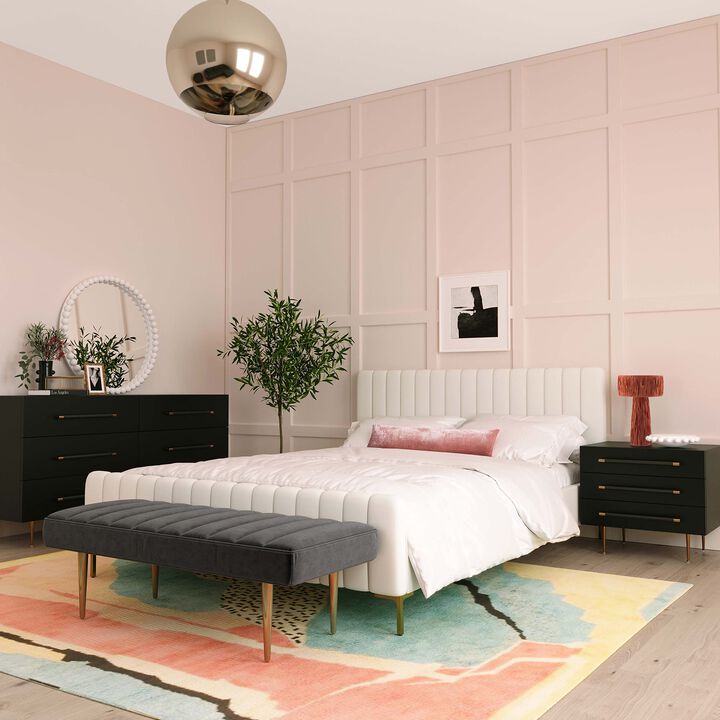 Casafoyer Trident Black Nightstand