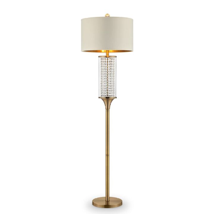 Streamdale 62.25-Inch Pluviam Crystal Floor Lamp
