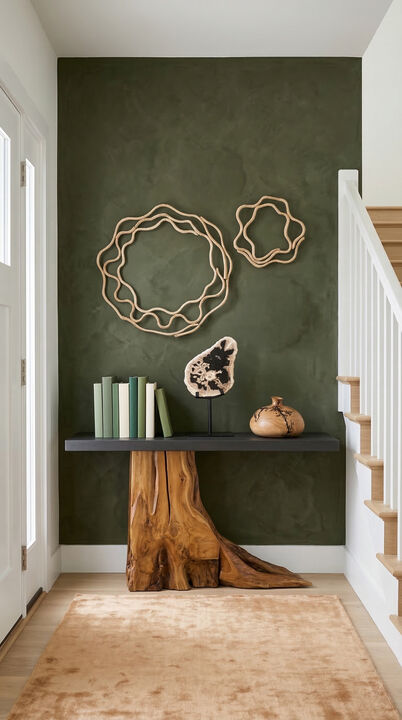 Teak Wood Console Table