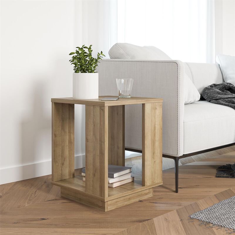 Ameriwood Home Knowle Contemporary Side Table, Natural