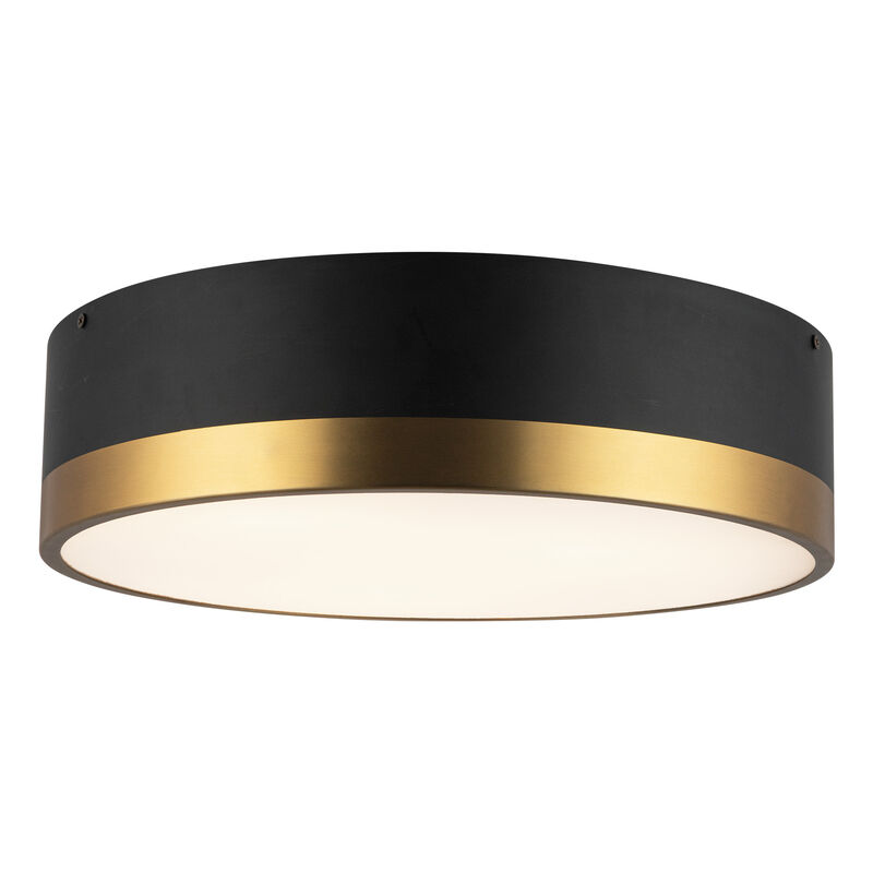 Brisbane 16 in 3 Lights Flush Mount image number 1