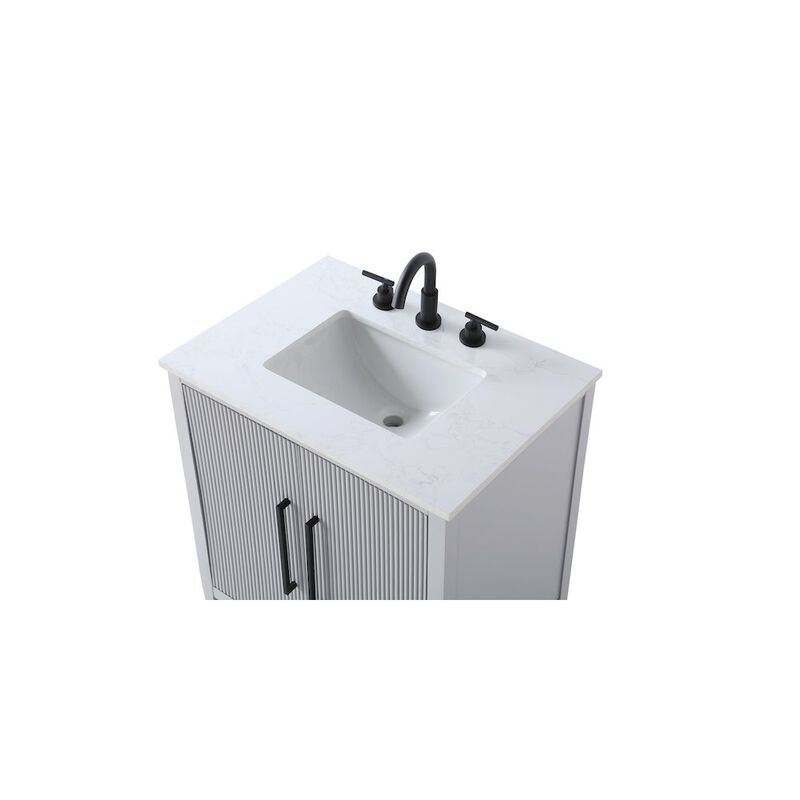 Elegant Kitchen and Bath 30 inch Single Bathroom Vanity in Grey