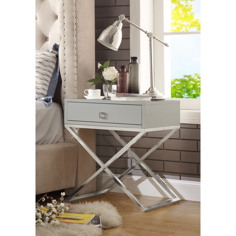 Inspired Home Cassie  Side Table/Accent Table/Nightstand