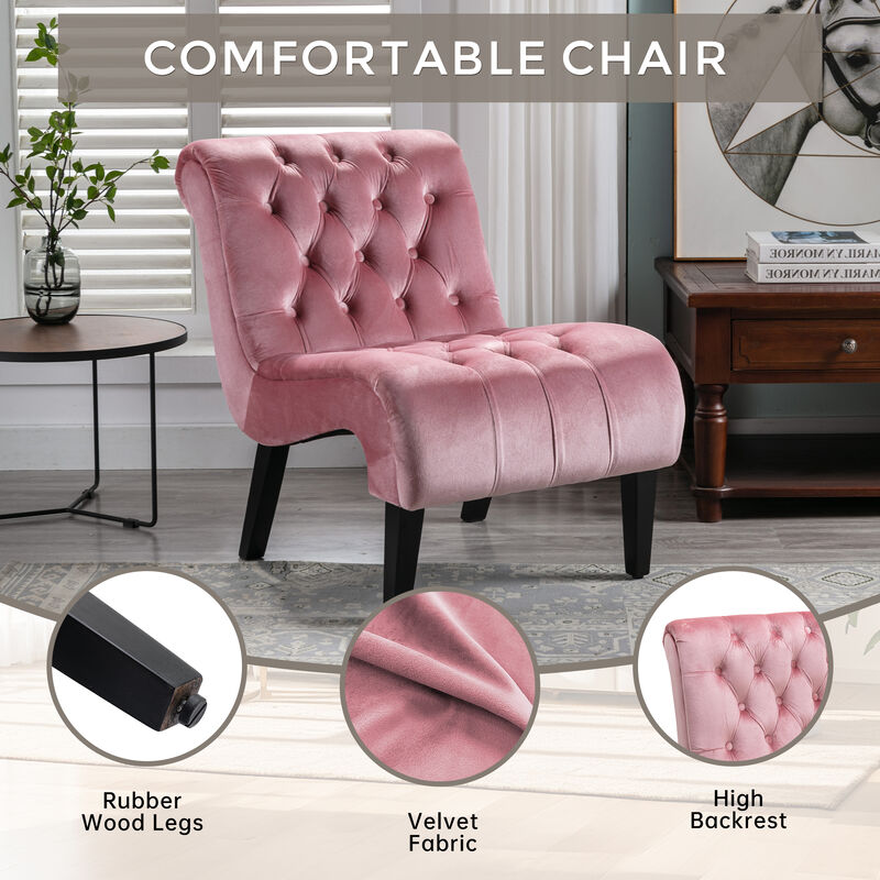 Mulpgo Velvet Accent Chair image number 2