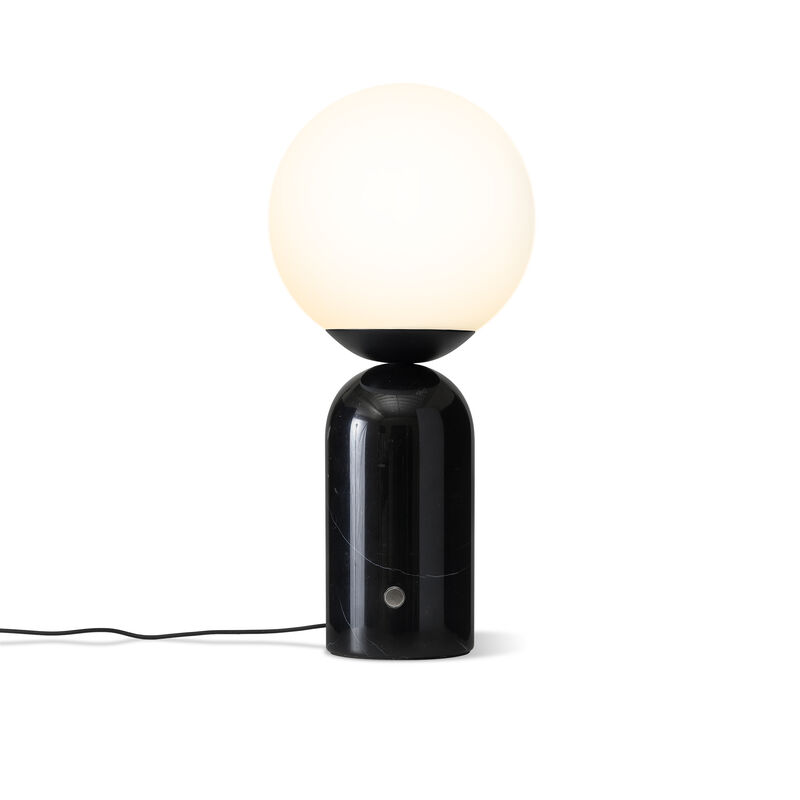 Mila Tall Black Marble LED Table Lamp