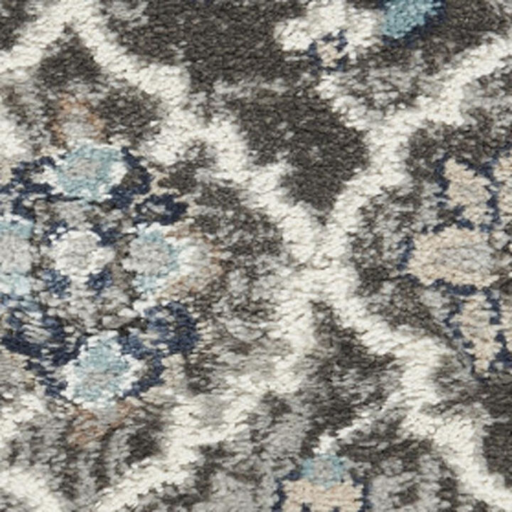 HomeRoots Floral Power Loom Area Rug