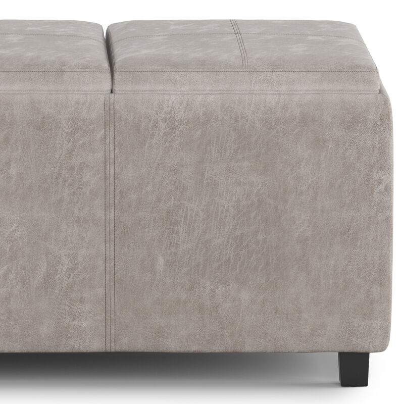 Avalon 42 in Wide Rectangle Storage Ottoman