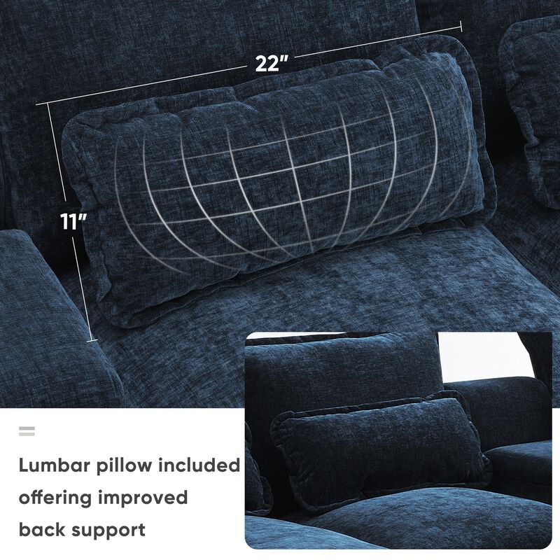 Bimkom U-Shaped Chenille Sectional Sofa image number 5