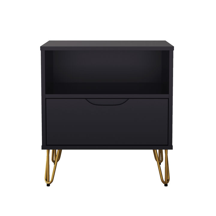 Avira Black Nightstand