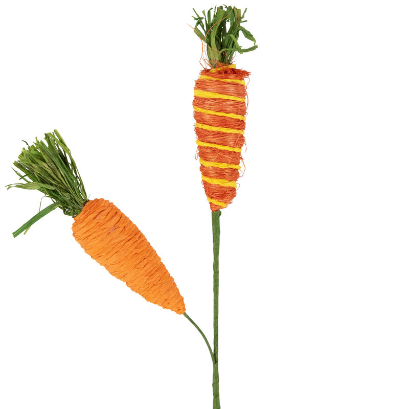 Striped Carrots Artificial Easter Spray - 23.75"