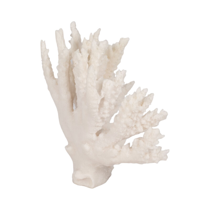 10" Coral Reef Decor, White image number 2