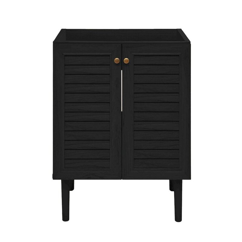 Bron 24" Freestanding Bathroom Vanity Cabinet without Top in Black Oak image number 0