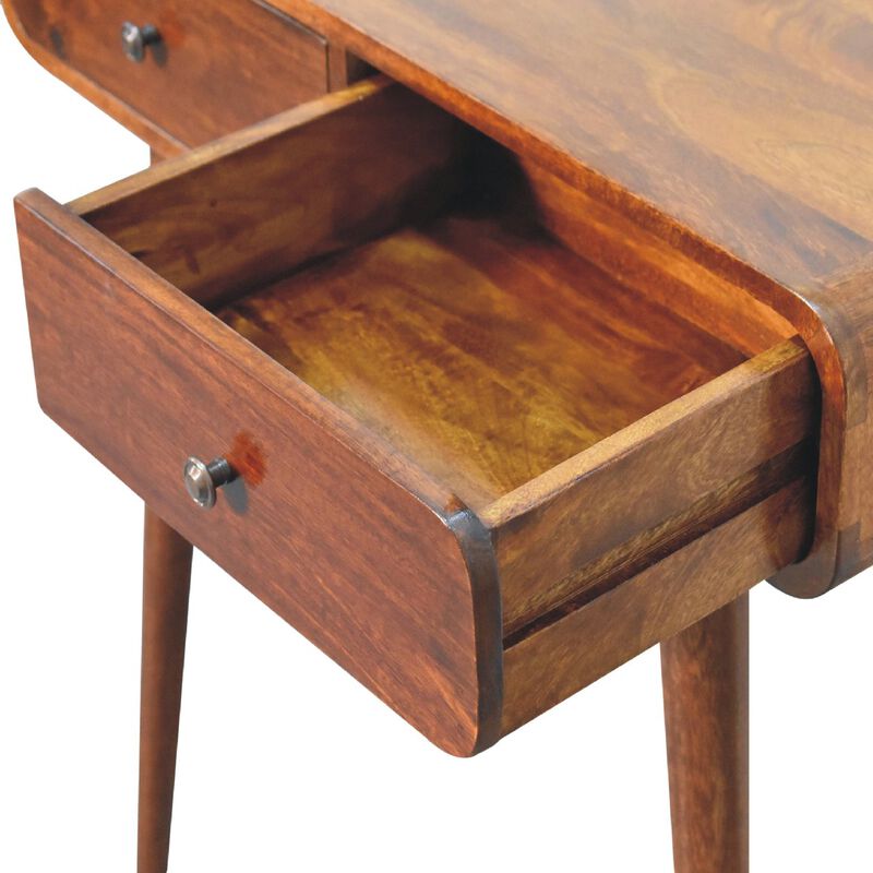 Artisan Furniture Chestnut Curved Hallway Table