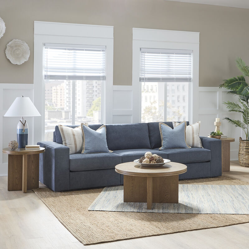 Flex Denim Sofa with Wide Arm