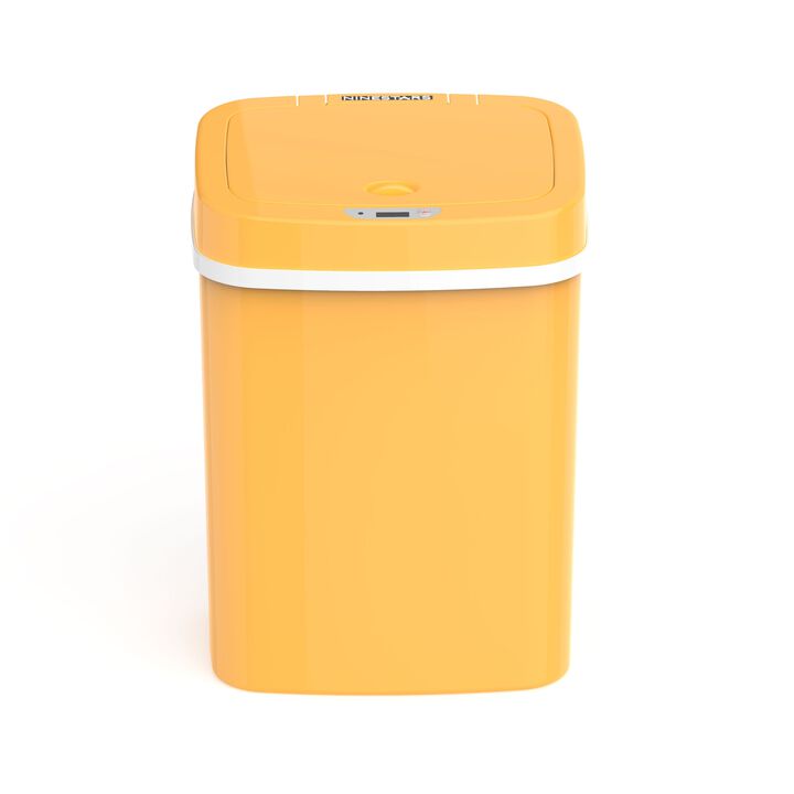 Ninestars Rectangular 3.2-Gallon Plastic Motion Sensor Trash Can