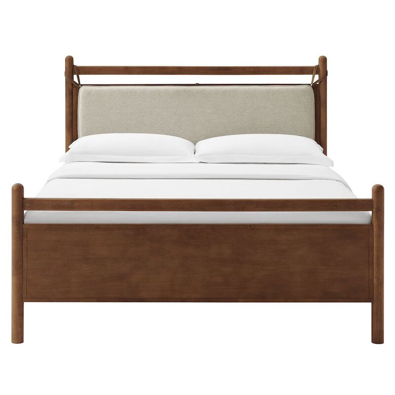Leni King Size Wood Platform Bed Frame image number 4