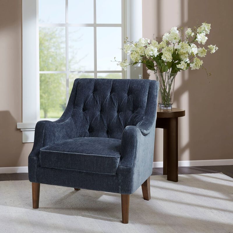 Gracie Mills Gibson Classic Comfort Button Tufted Accent Chair image number 3