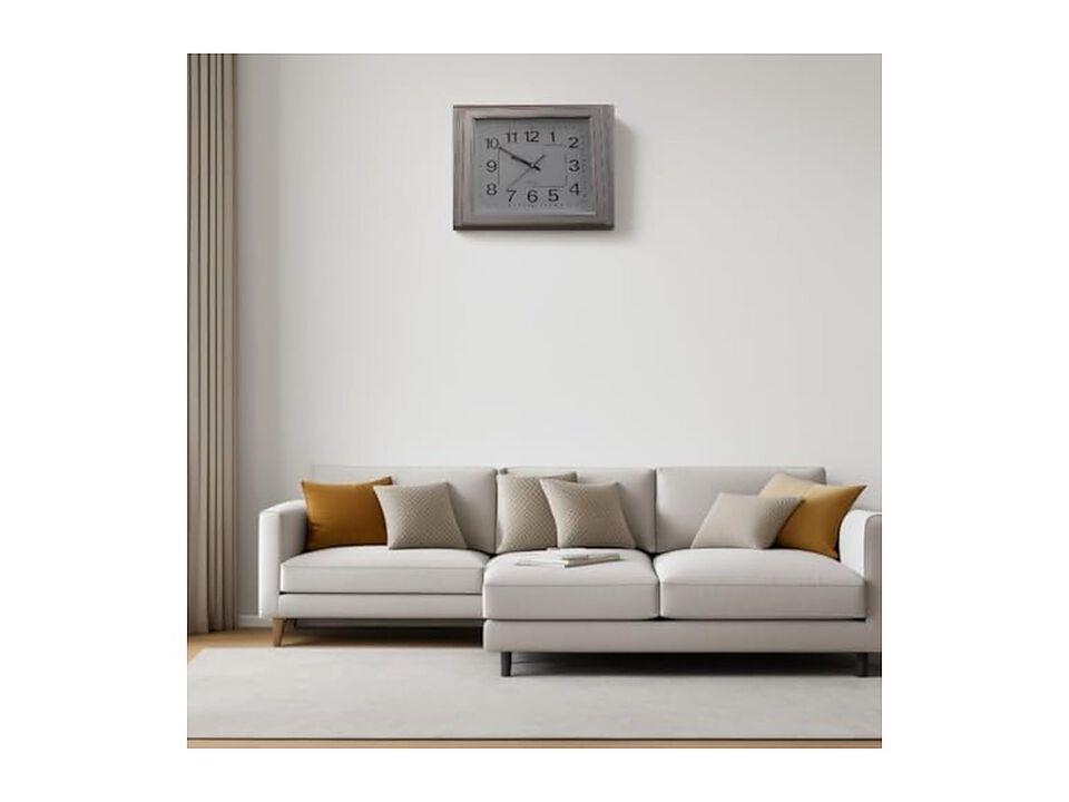 Gray Minimalist Timepiece Adds Timeless Wall Clock 20 Inch Home Decor