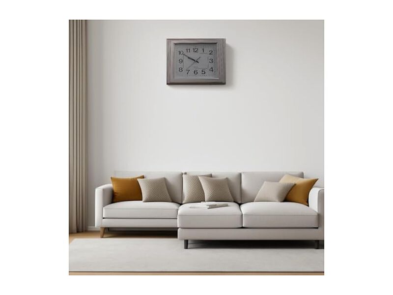 Gray Minimalist Timepiece Adds Timeless Wall Clock 20 Inch Home Decor image number 1