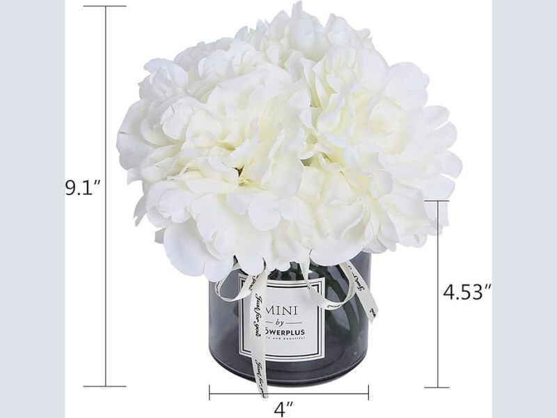 Artificial Peony Flowers Vase Filler Glass Ins Style Flower image number 2