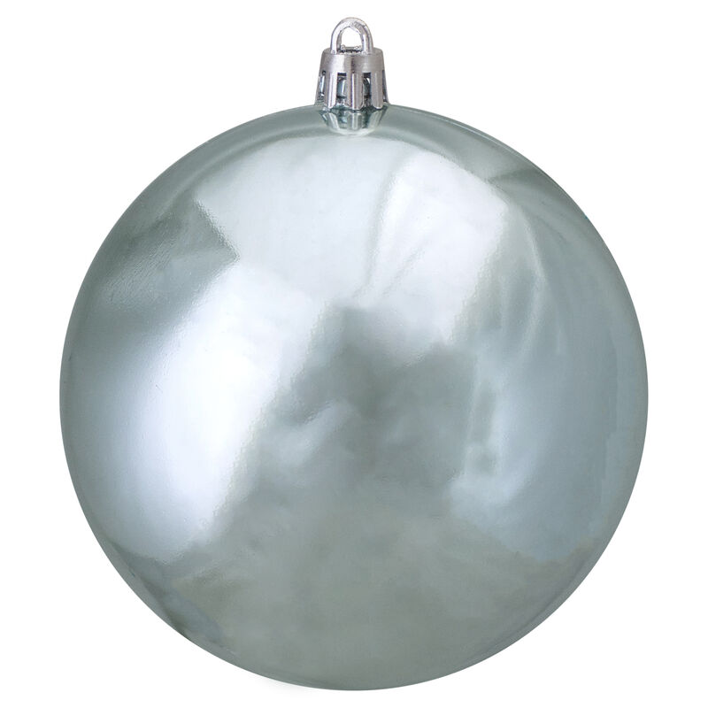 Shiny Mermaid Blue Shatterproof Christmas Ball Ornament 4" (100mm) image number 0