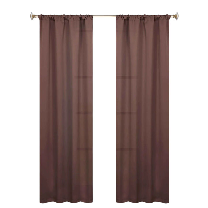Blackout Curtain Set of 2, Solid Window Drapes for Bedroom and Living Room