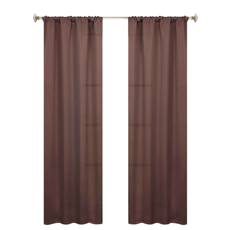 Blackout Curtain Set of 2, Solid Window Drapes for Bedroom and Living Room image number 0