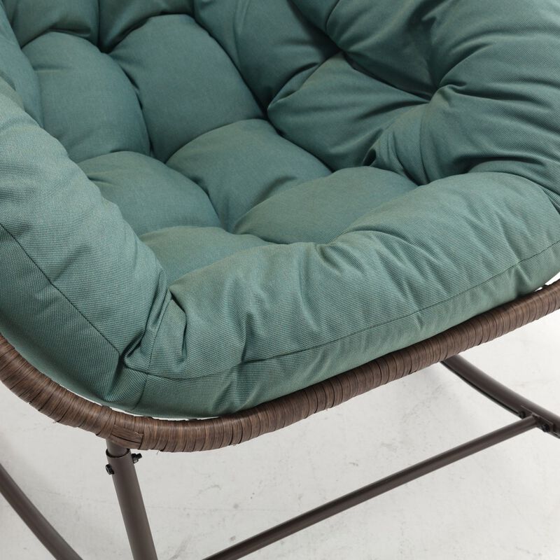 Hivvago Egg Rocking Lounge Chair with Cushion image number 4