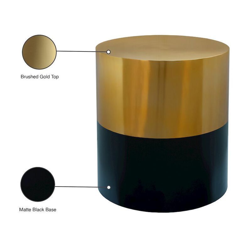 Meridian Furniture Sun Black / Gold End Table