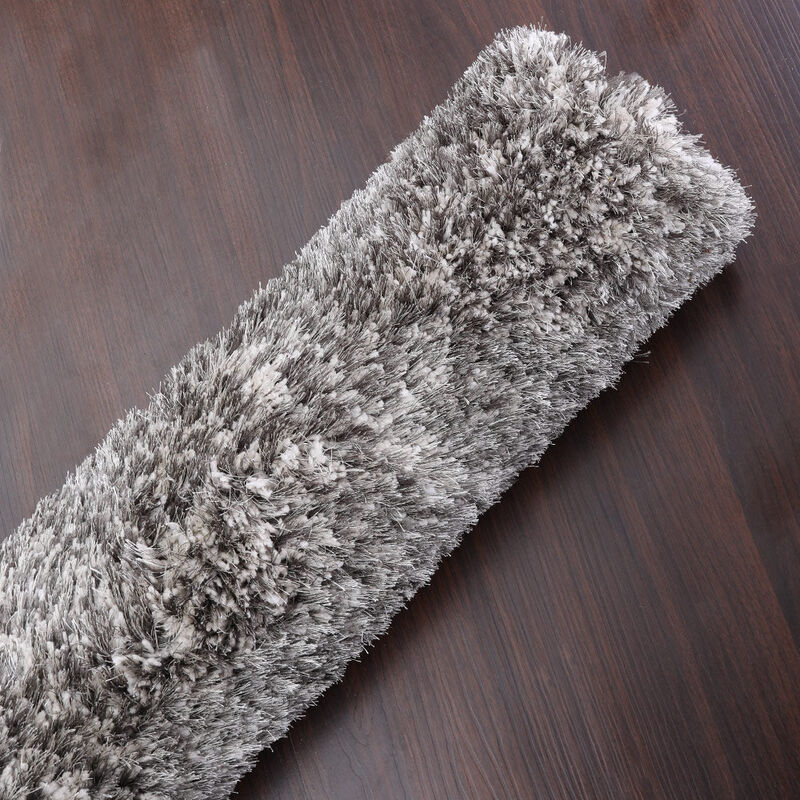 RUGSOTIC CARPETS HAND TUFTED SHAG POLYESTER ECO-FRIENDLY AREA RUGS  - Rectangle, Size, Solid Plain Design, High Pile Thick Handmade Anti Skid Rugs for Living Room, Bed Room K00111 image number 6