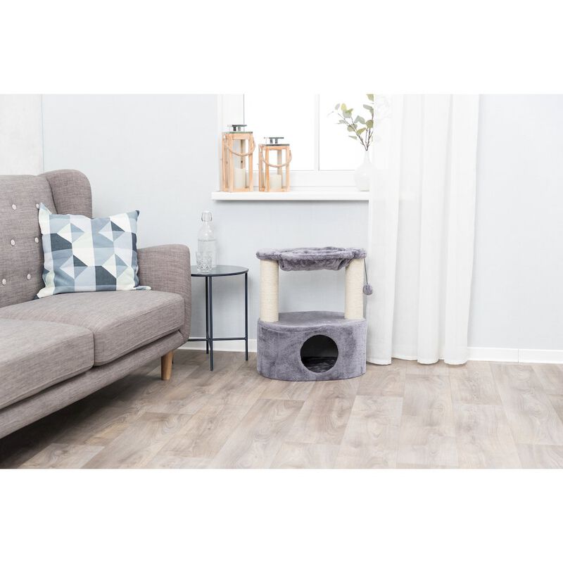 TRIXIE Baza Grande Plush & Sisal Cat Tree, Cat Condo and Hammock, Cat Toy image number 1