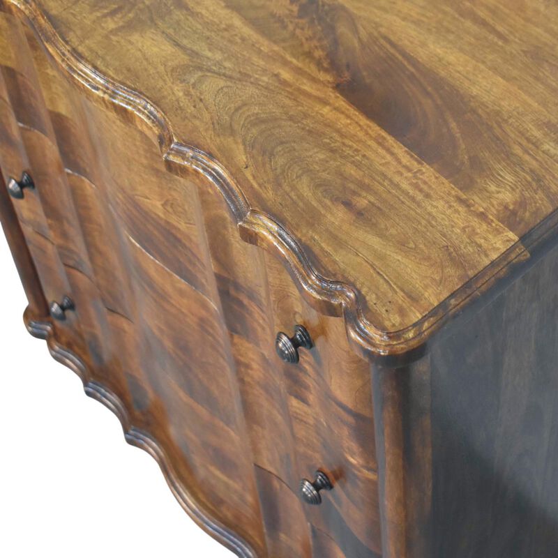 Artisan Furniture Solid Wood Lume 3 Drawer Chest, Brown image number 5