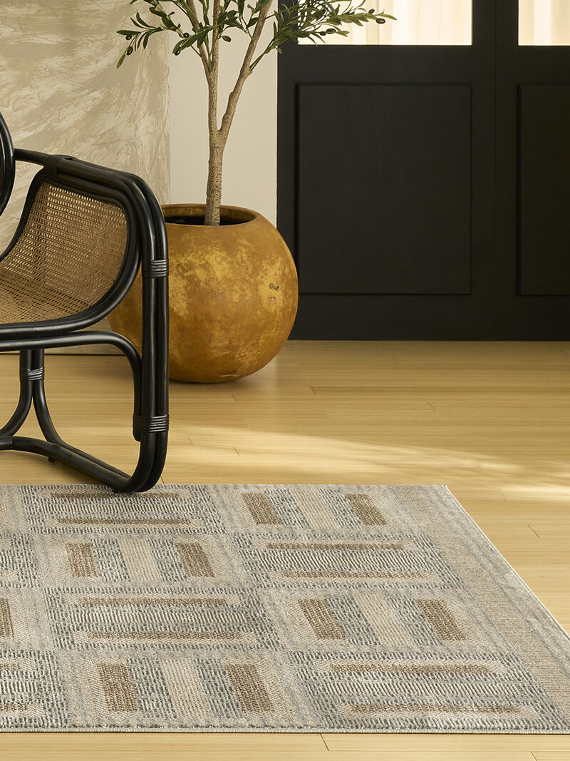 Nordic NRC11 Gray/Multicolor 4' x 6' Rug