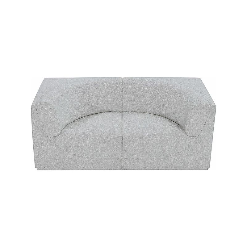 Meridian Furniture Ollie Grey Boucle Fabric Modular Sofa