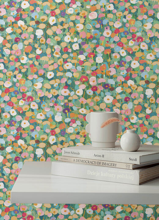 Prato Green Petite Floral Wallpaper